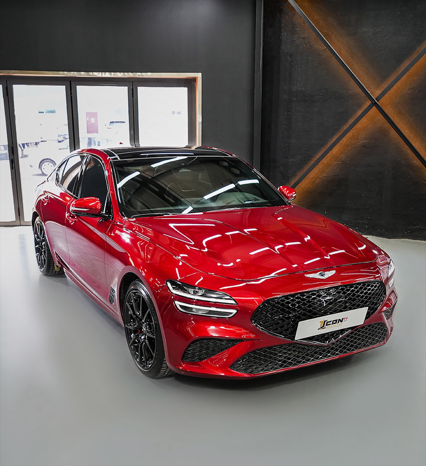 Icon Rocklear coating finished on a Genesis G70